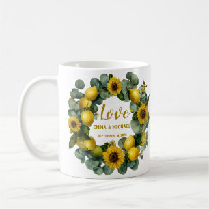 Liebe für Sonnenblumen Kaffeetasse