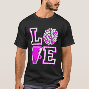 Liebe für Teen Girls Cheerleader T-Shirt