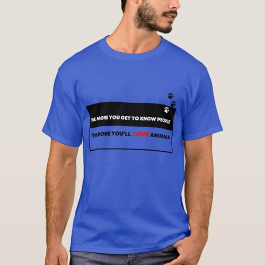 Liebe für Tiere Freund T-Shirt (Vorderseite)