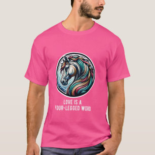 Liebe für Tiere und Pferde L T-Shirt