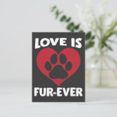Liebe für Tierschutz Postkarte (Stehend Vorderseite)