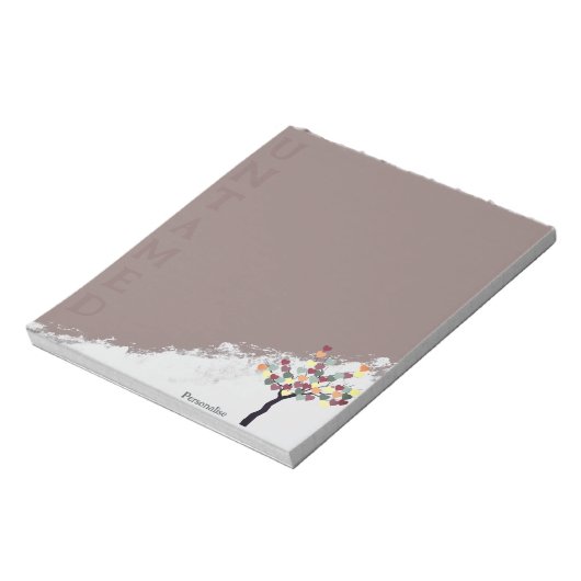 Liebe für unzählige Zitate: Herz-Tree Rosa Schreib Notizblock (Rotiert)