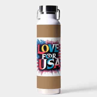 "Liebe für USA Patriotic Water Bottle" Trinkflasche