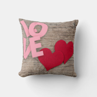 Liebe für Valentinstag Holzkissen Kissen