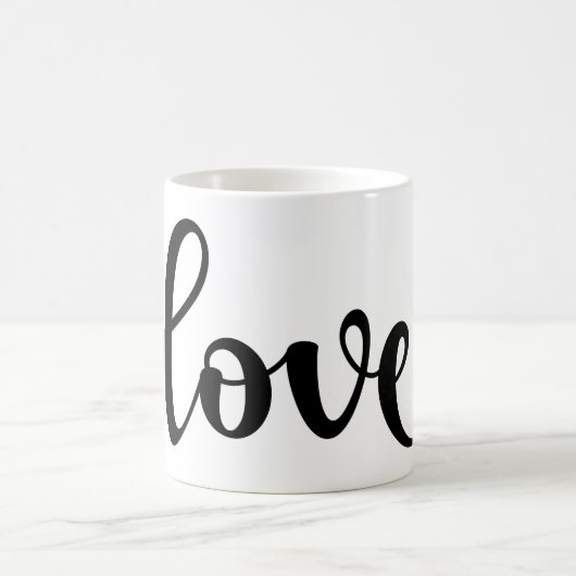 LIEBE für Valentinstag Kaffeetasse (Mittel)