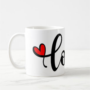 LIEBE für Valentinstag Kaffeetasse