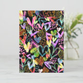 Liebe für Wasserfarben Feiertagskarte (Stehend Vorderseite)