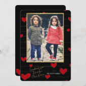 Liebe für Weihnachtsfotokarte Einladung (Vorne/Hinten)