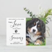 Liebe für Welpen Ankündigung von Haustieren (Stehend Vorderseite)