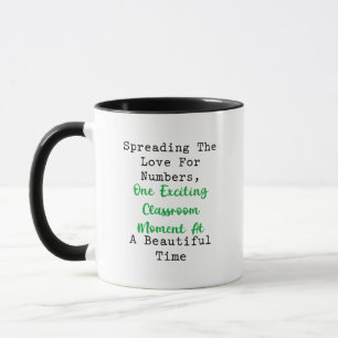 Liebe für Zahlen im Klassenzimmer verbreiten Momen Tasse
