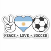 Liebe Fußball Argentinien Aufkleber (Vorderseite)