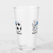 Liebe Fußball Argentinien Glas (Rechts)