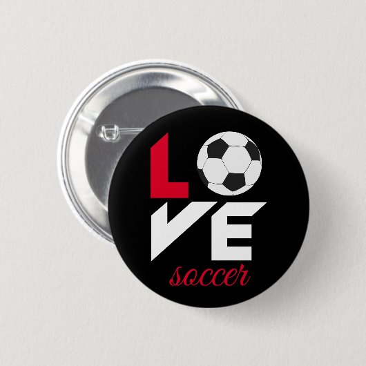 Liebe Fußball Button (Vorne & Hinten)