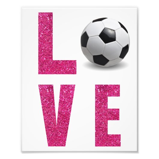 Liebe Fußball Fotodruck (Vorne)