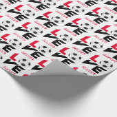 Liebe Fußball Geschenkpapier (Ecke)
