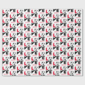 Liebe Fußball Geschenkpapier (Flach)