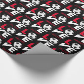 Liebe Fußball Geschenkpapier (Ecke)