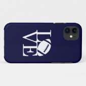 Liebe-Fußball iPhone 5 Abdeckung Case-Mate iPhone Hülle (Rückseite (Horizontal))