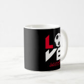 Liebe Fußball Kaffeetasse (VorderseiteRechts)