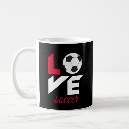 Liebe Fußball Kaffeetasse (Links)