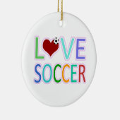 LIEBE-FUSSBALL KERAMIKORNAMENT (Rechts)