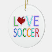 LIEBE-FUSSBALL KERAMIKORNAMENT (Links)