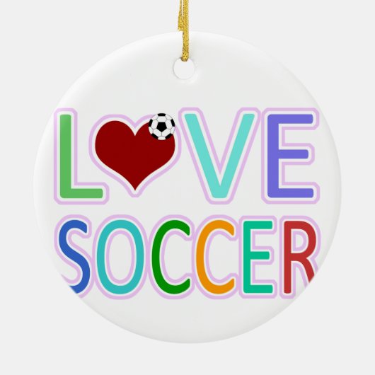 LIEBE-FUSSBALL KERAMIKORNAMENT (Hinten)