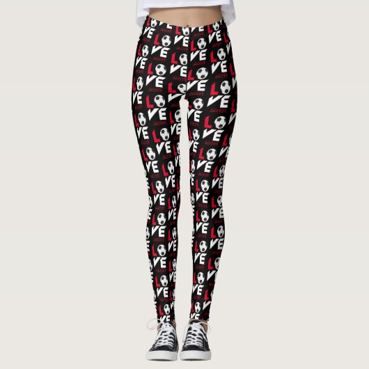 Liebe Fußball Leggings (Vorderseite)