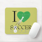 Liebe Fußball-Mauspad. Mousepad (Mit Mouse)
