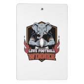 liebe Fußball Mini Klemmbrett (Rückseite)