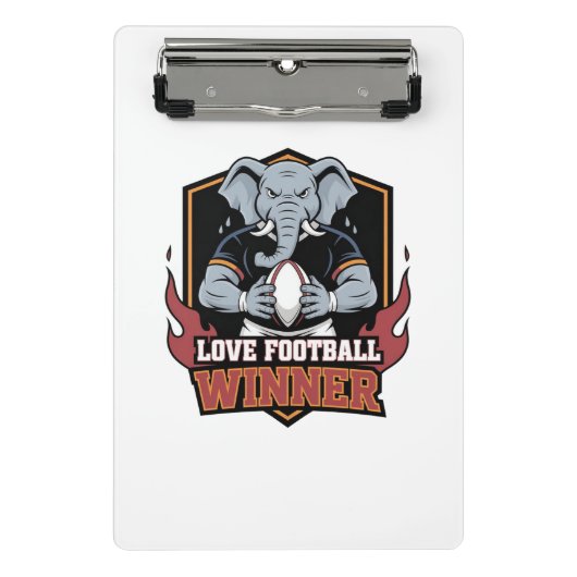 liebe Fußball Mini Klemmbrett (Vorderseite)