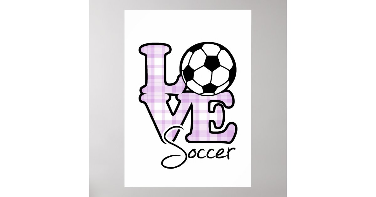 LiebeFußball Poster Zazzle.de
