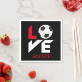 Liebe Fußball Serviette (Beispiel)