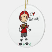 Liebe-Fußball-T - Shirts und Geschenke des Keramikornament (Links)