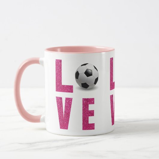 Liebe Fußball Tasse (Links)