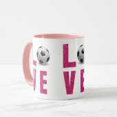 Liebe Fußball Tasse (Vorderseite Links)