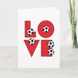 Liebe Fußball Valentine Feiertagskarte