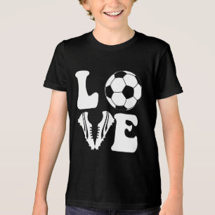 Liebe Fußball – Vintage Fußball-Design für Fußball Tri-Blend Shirt