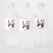 Liebe Fußball Wasserflaschenetikett (Flaschen)