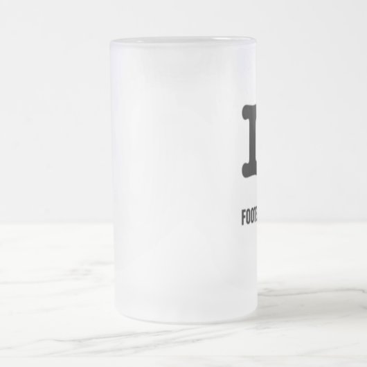 Liebe-Fußballbier I Mattglas Bierglas (Mittel)