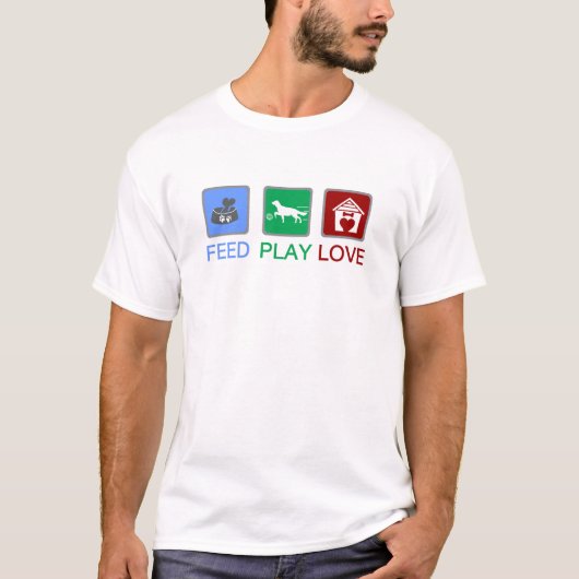 Liebe füttre T-Shirt (Vorderseite)