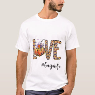 Liebe Gaga Life Pumpkin HerbstHalloween T-Shirt