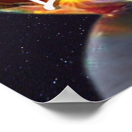 Liebe Galaxy Herz Poster Inspiration 11x17 (Ecke)