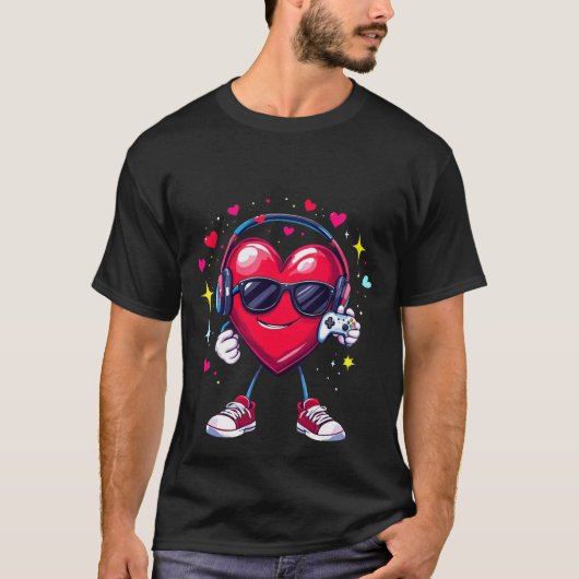 Liebe Game Controller Shirt, Valentinstag Shirt (Vorderseite)