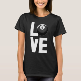 Liebe Game S Billiards T-Shirts Männer Spiel