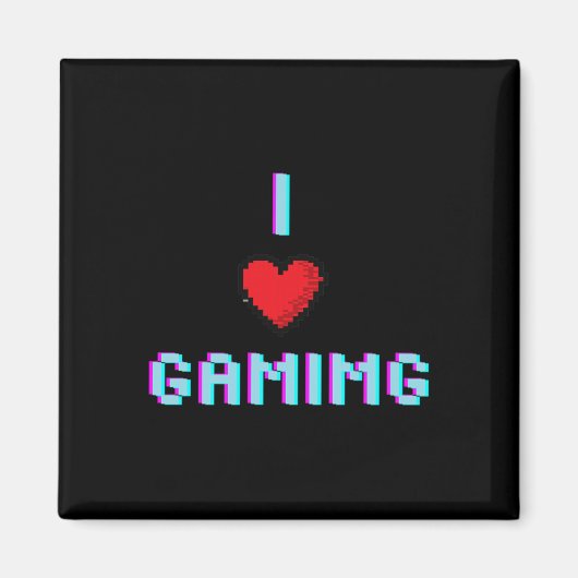 Liebe Gaming Video Game Heart Gamer Magnet (Vorne)
