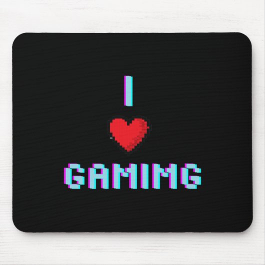 Liebe Gaming Video Game Heart Gamer Mousepad (Vorne)