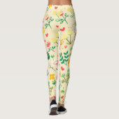 Liebe Garden Spring Flowers & Hearts Leggings (Rückseite)