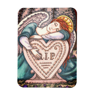 LIEBE GARDISCHE ANGEL, FRIEDHOF MOURNING ART RIP MAGNET