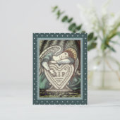 LIEBE GARDISCHE ANGEL, FRIEDHOF MOURNING ART RIP POSTKARTE (Stehend Vorderseite)